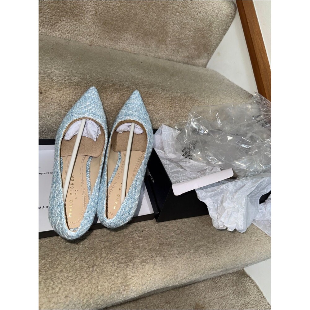 Marc Fisher LTD Womens Zala light blue pump LIKE NEW - Picture 8 of 10